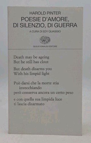 Pinter poesie amore - poesie, di