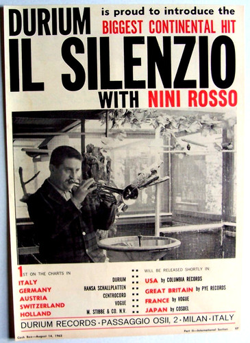 Nini rosso vintage 1965 poster - vintage,